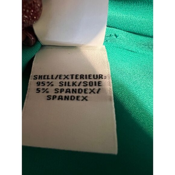DVF Diane Von Furstenberg Atira Dress 8 Long Sleeve Silk Emerald Green NWT $475 - Picture 14 of 14